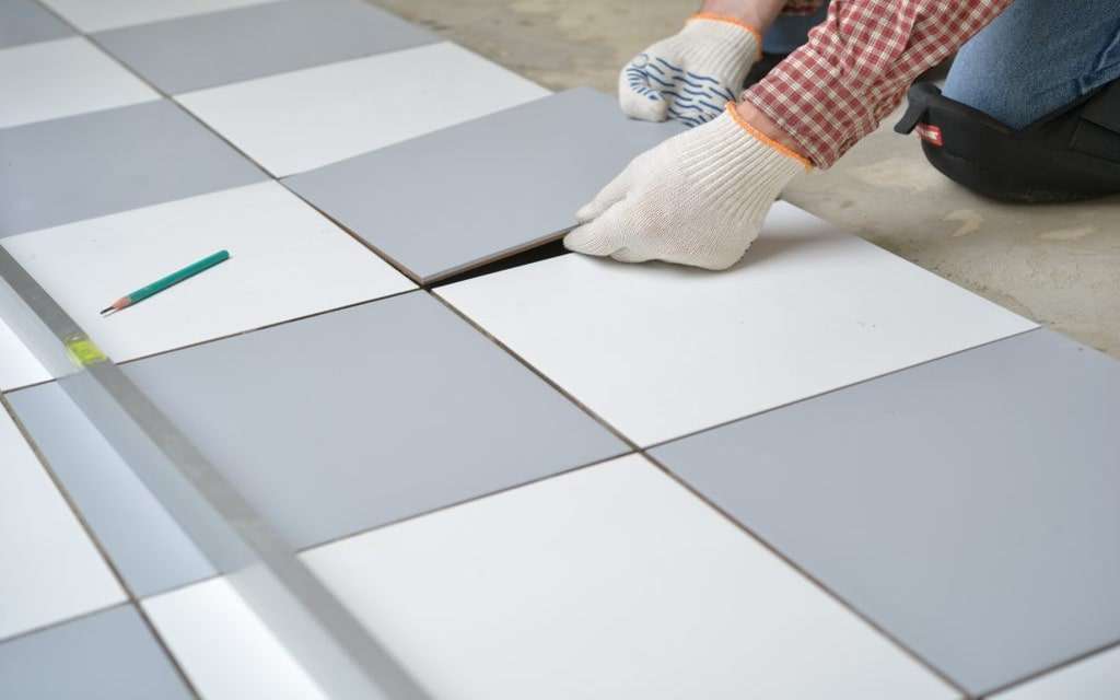 Ceramic Mosaic Tile Laying